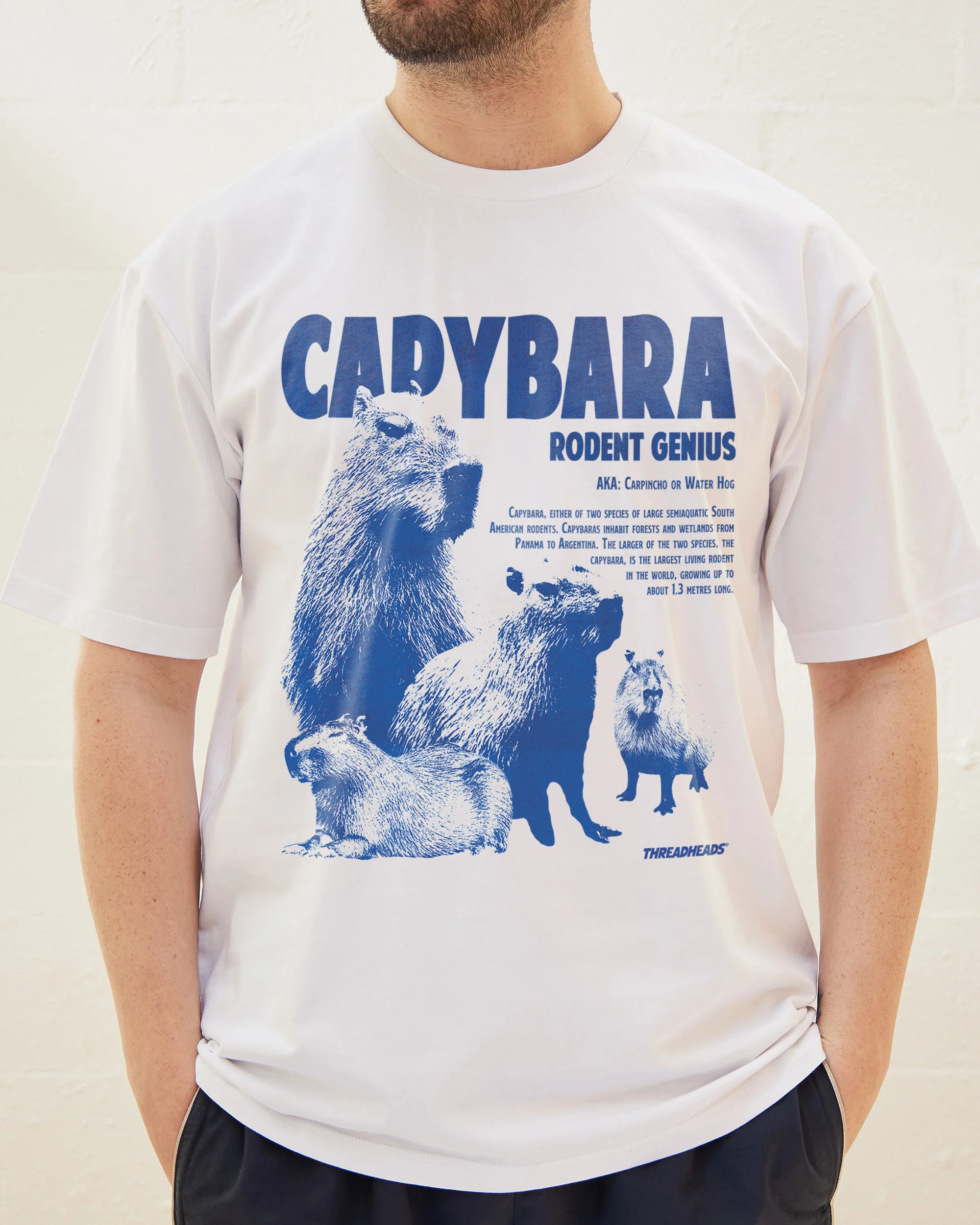 Capybara Rodent Genius T-Shirt - Image 3