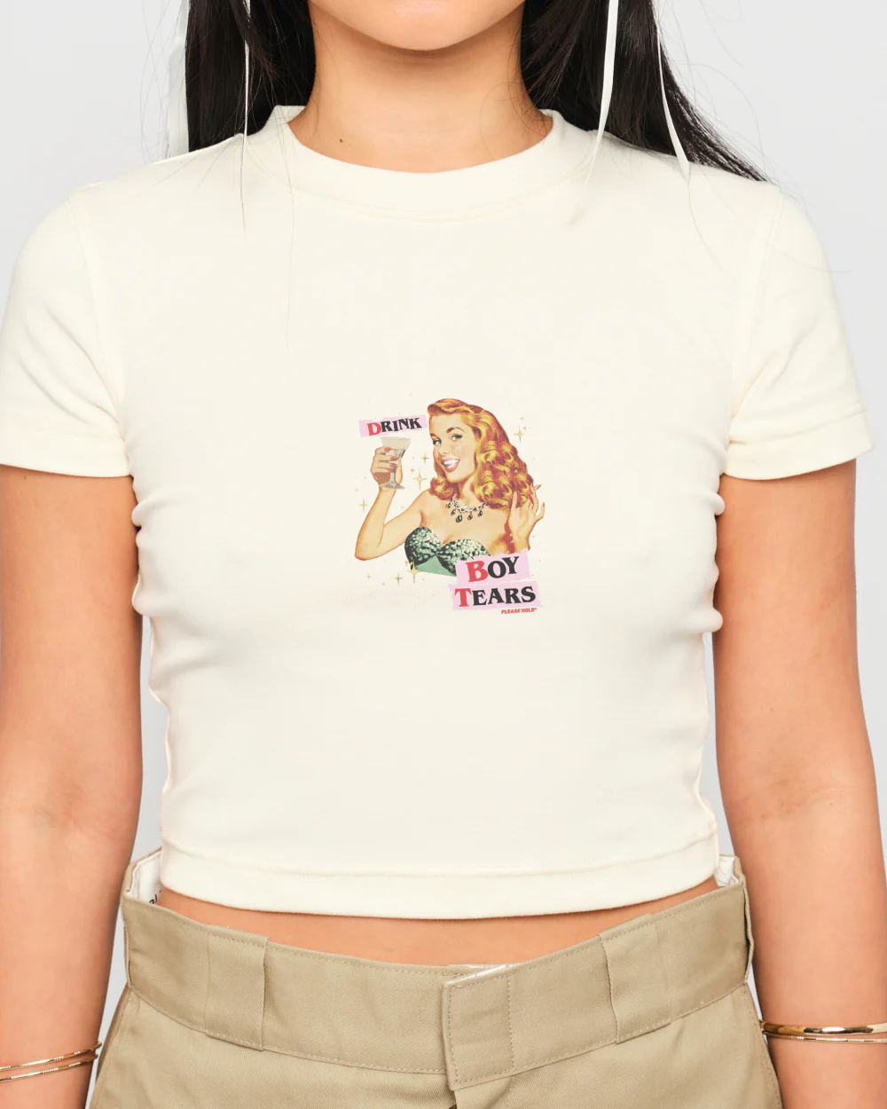 Drink Boy Tears Baby Tee - Image 6