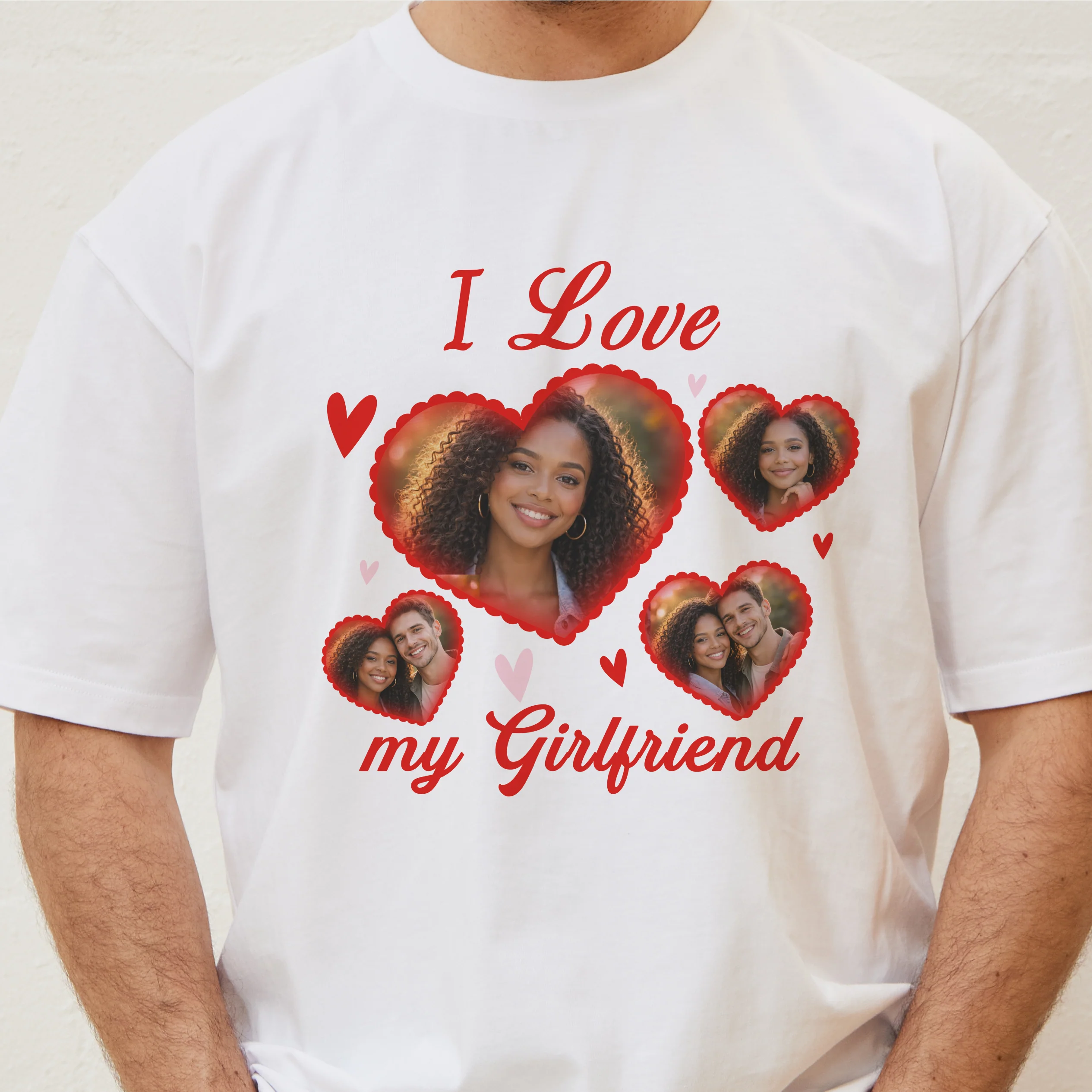 I Love My Girlfriend/Boyfriend Custom Tee - Image 3
