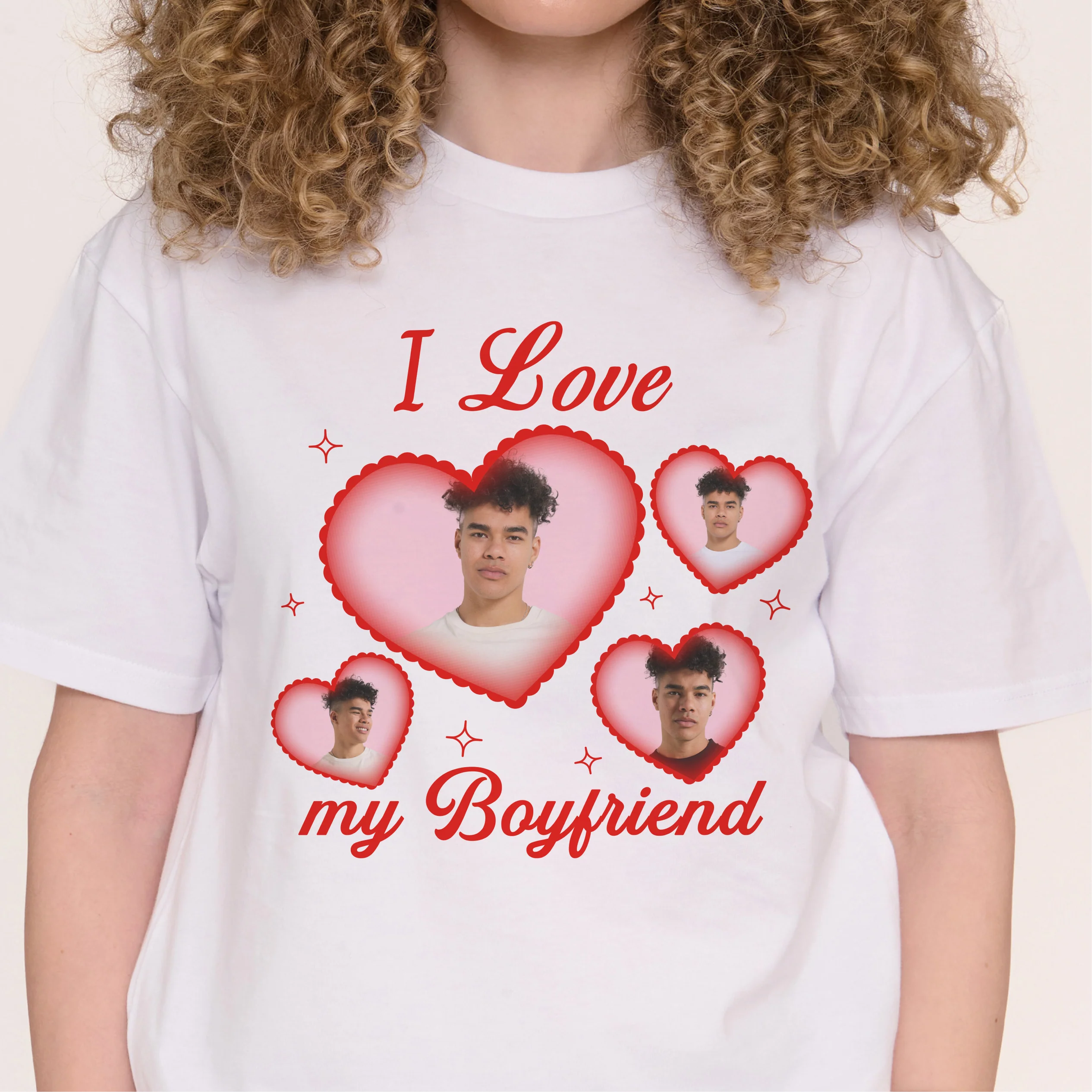 I Love My Girlfriend/Boyfriend Custom Tee - Image 4