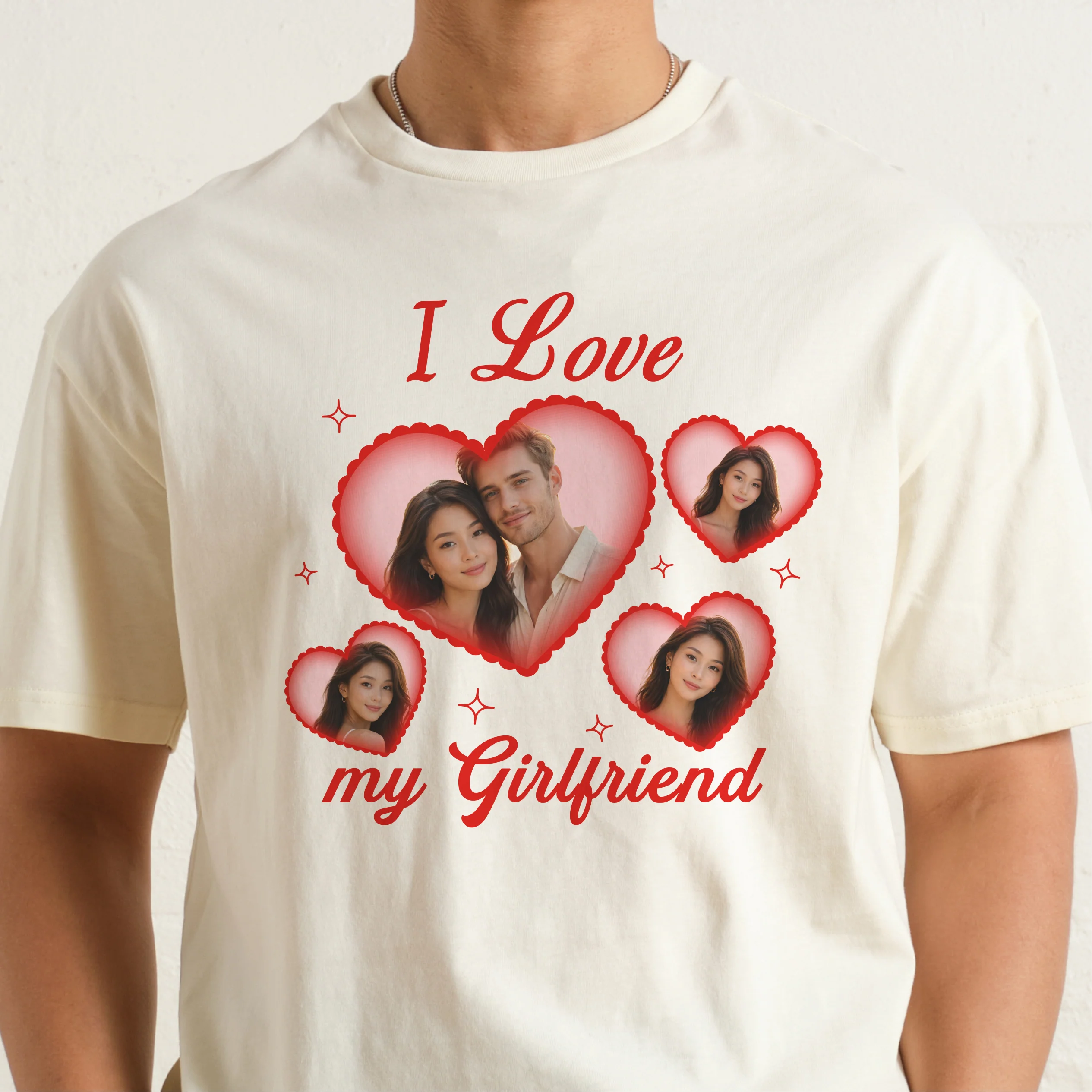 I Love My Girlfriend/Boyfriend Custom Tee - Image 5