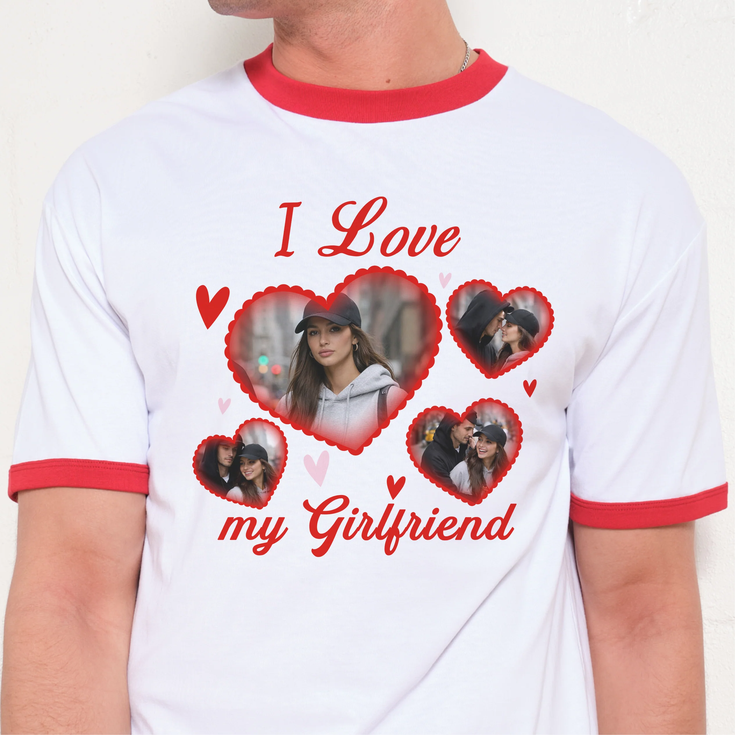 I Love My Girlfriend/Boyfriend Custom Tee - Image 8