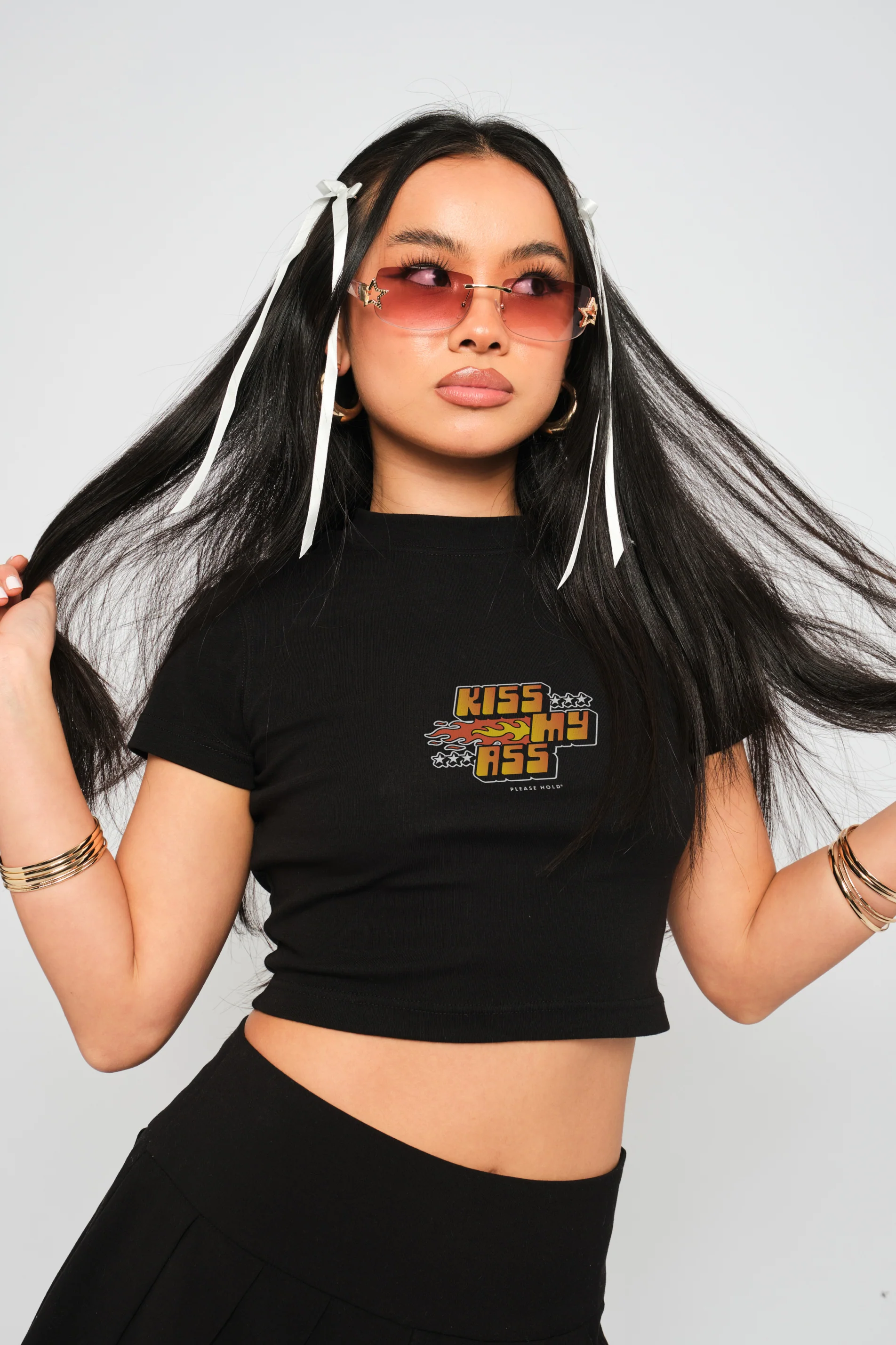 Kiss My Ass Baby Tee - Image 3