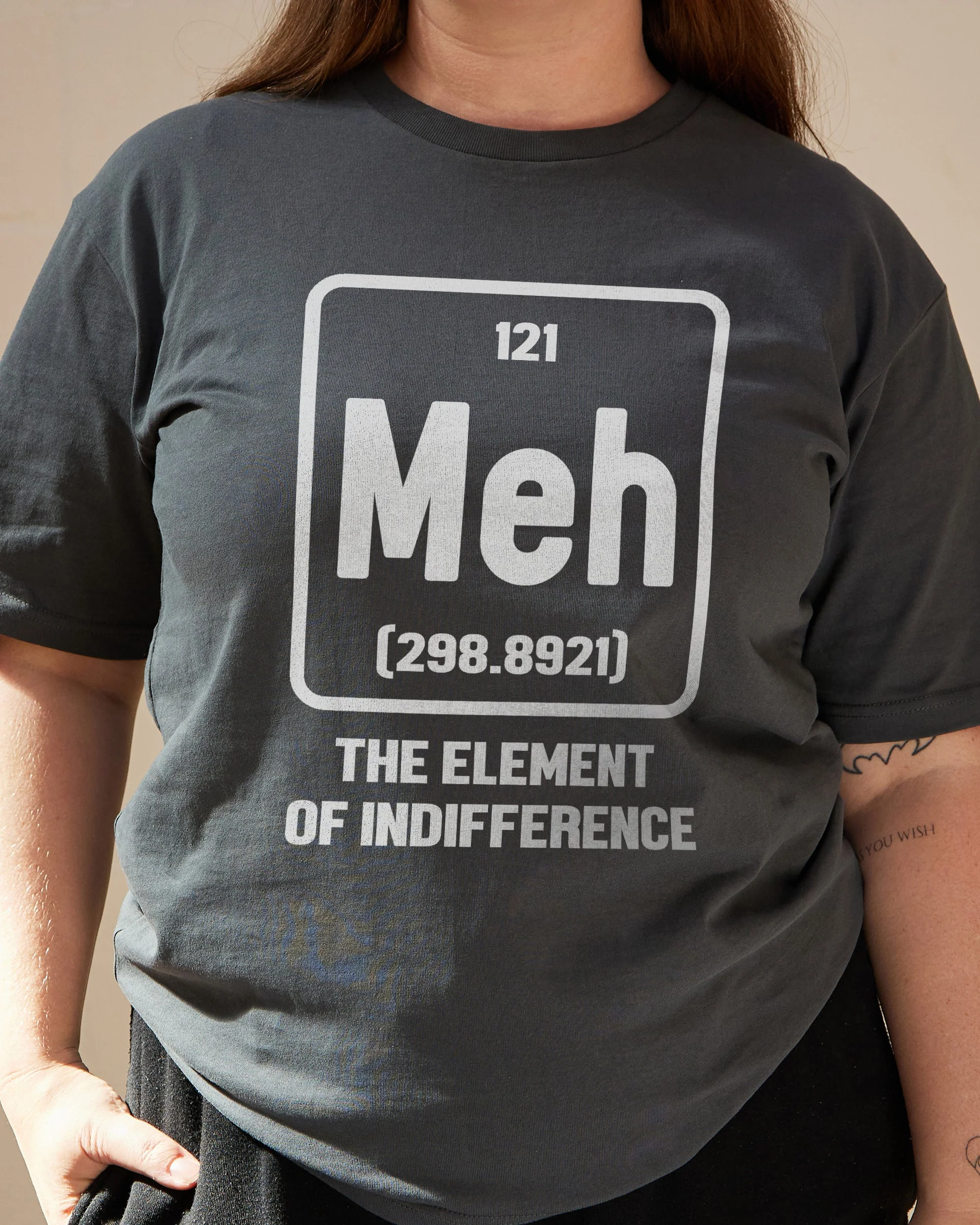 Meh The Element of Indifference T-Shirt - Image 7