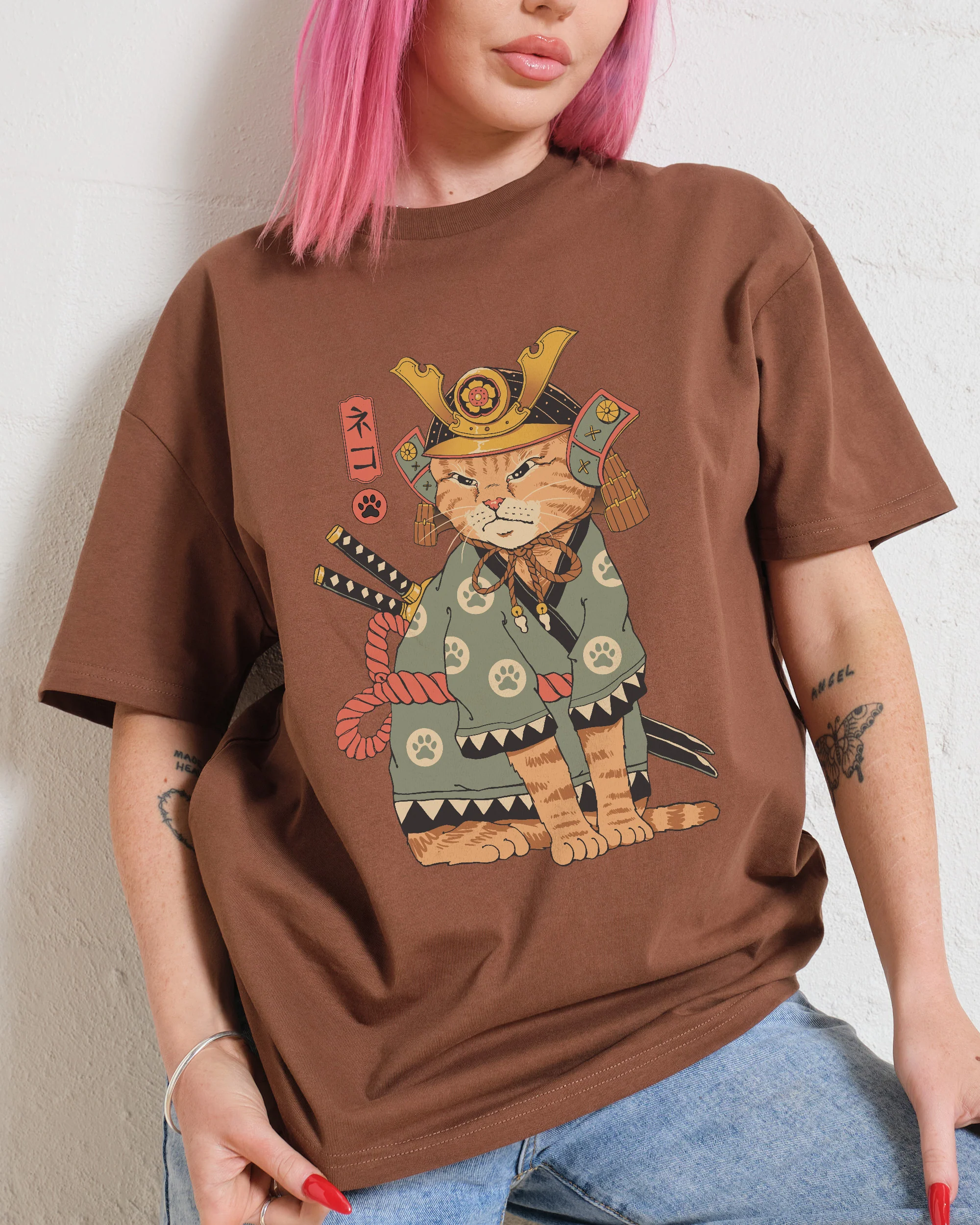 Neko Samurai T-Shirt - Image 3