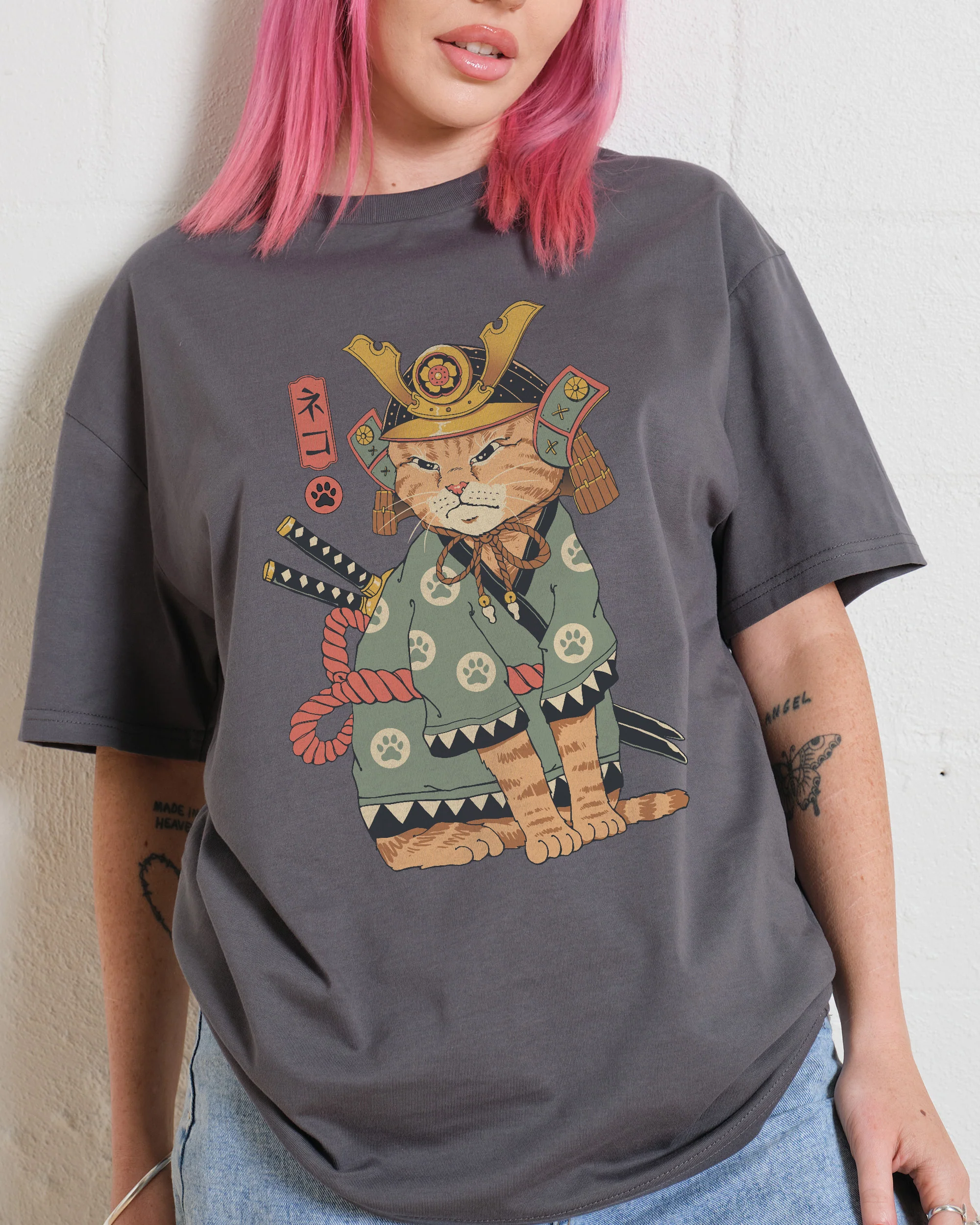 Neko Samurai T-Shirt - Image 5