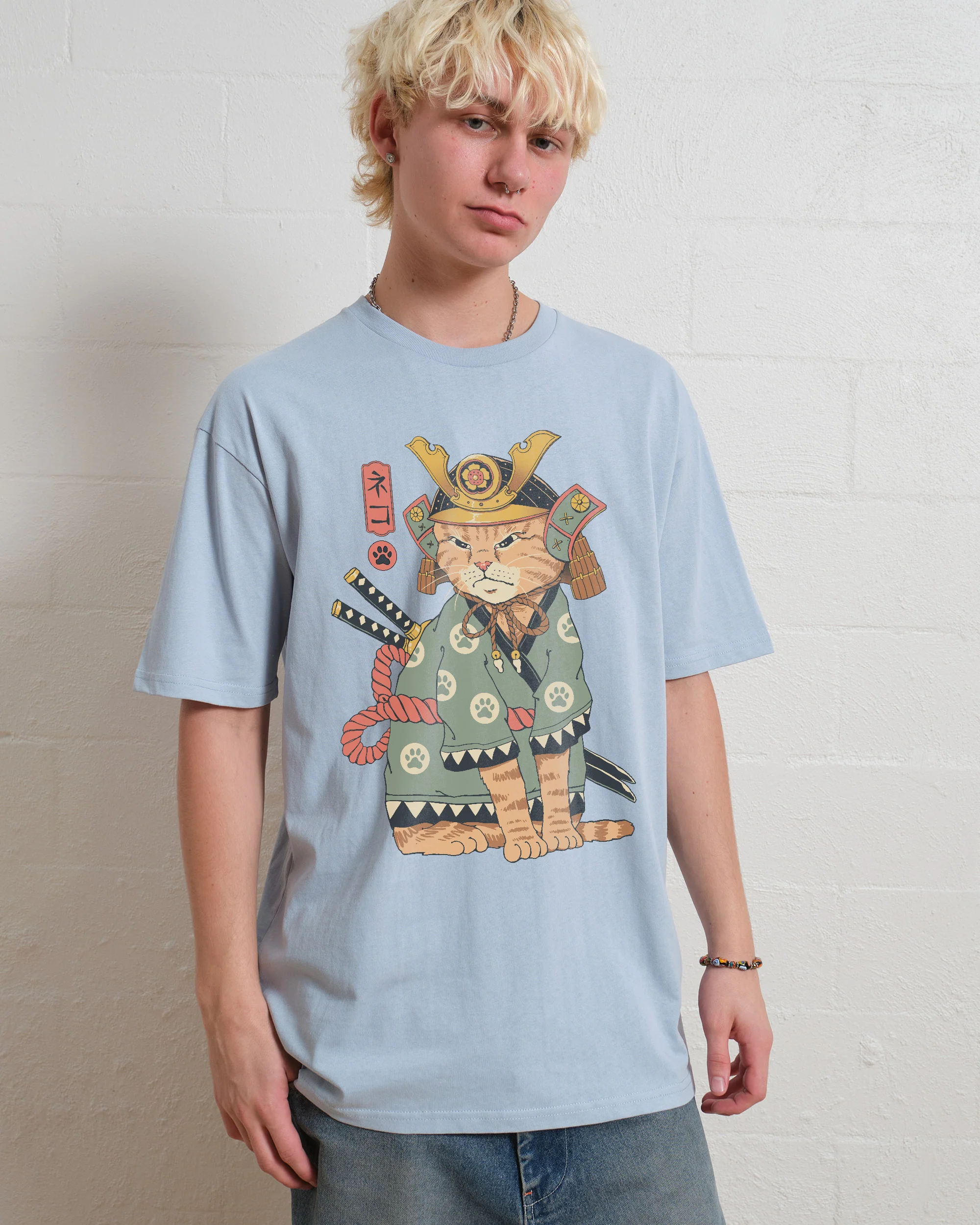 Neko Samurai T-Shirt - Image 6