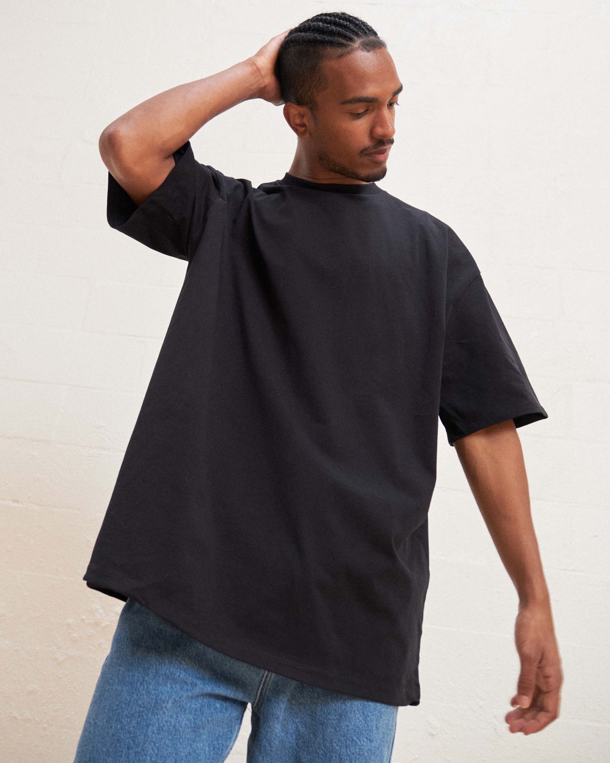 Oversized Tee 2 Pack: Black, Natural - Image 3