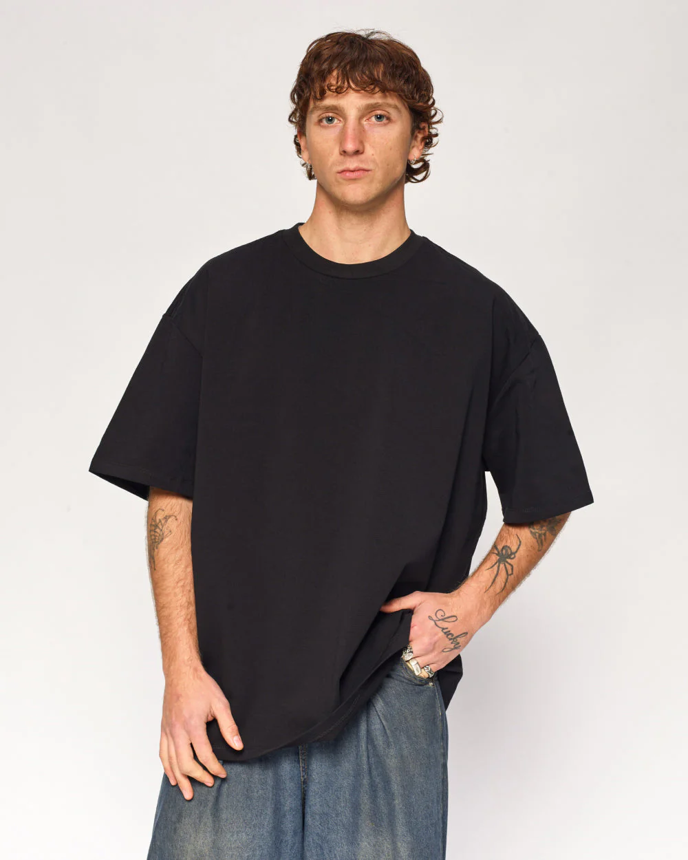 Oversized Tee 2-Pack: Black, White - Image 4