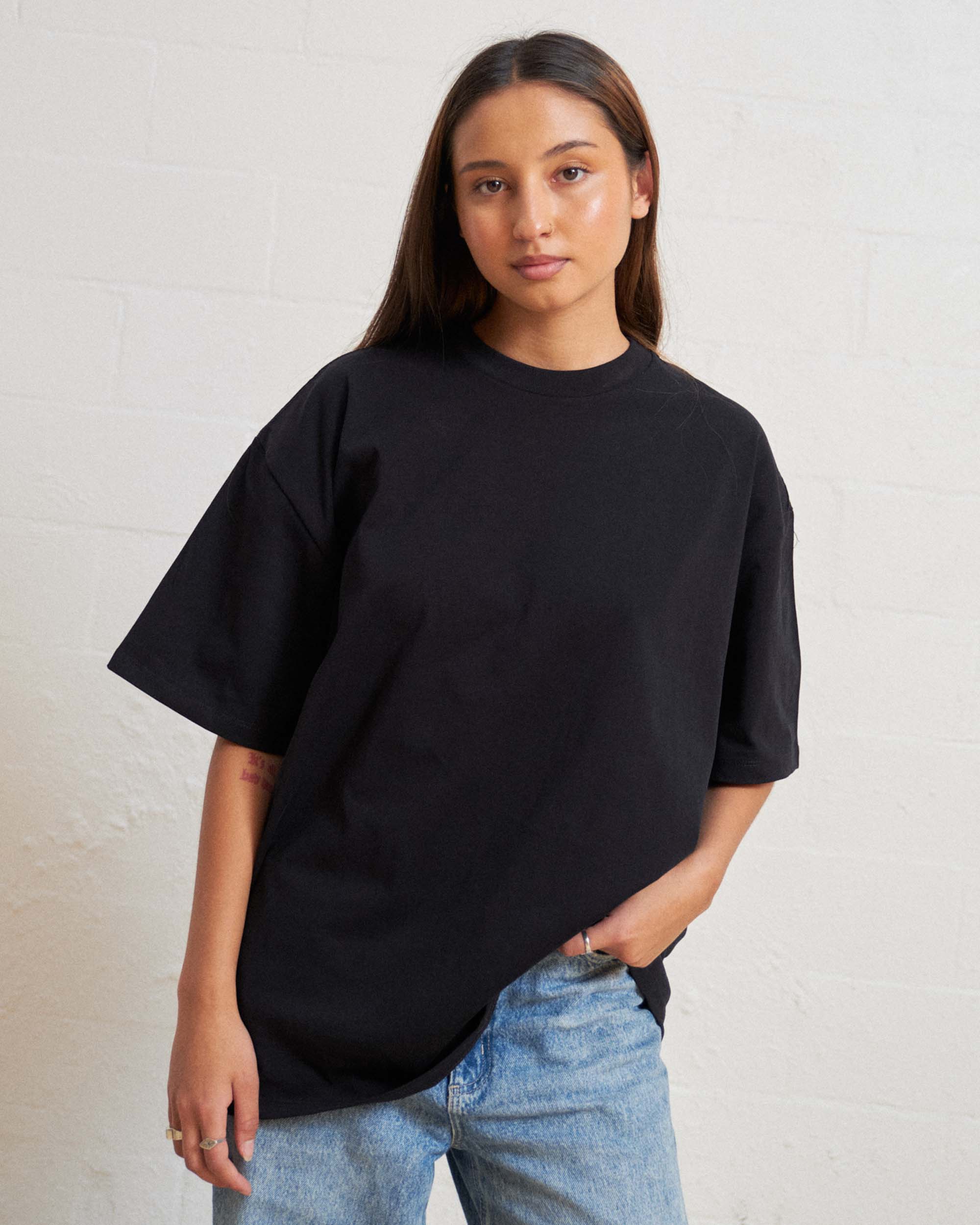 Oversized Tee 2-Pack: Black, White - Image 6