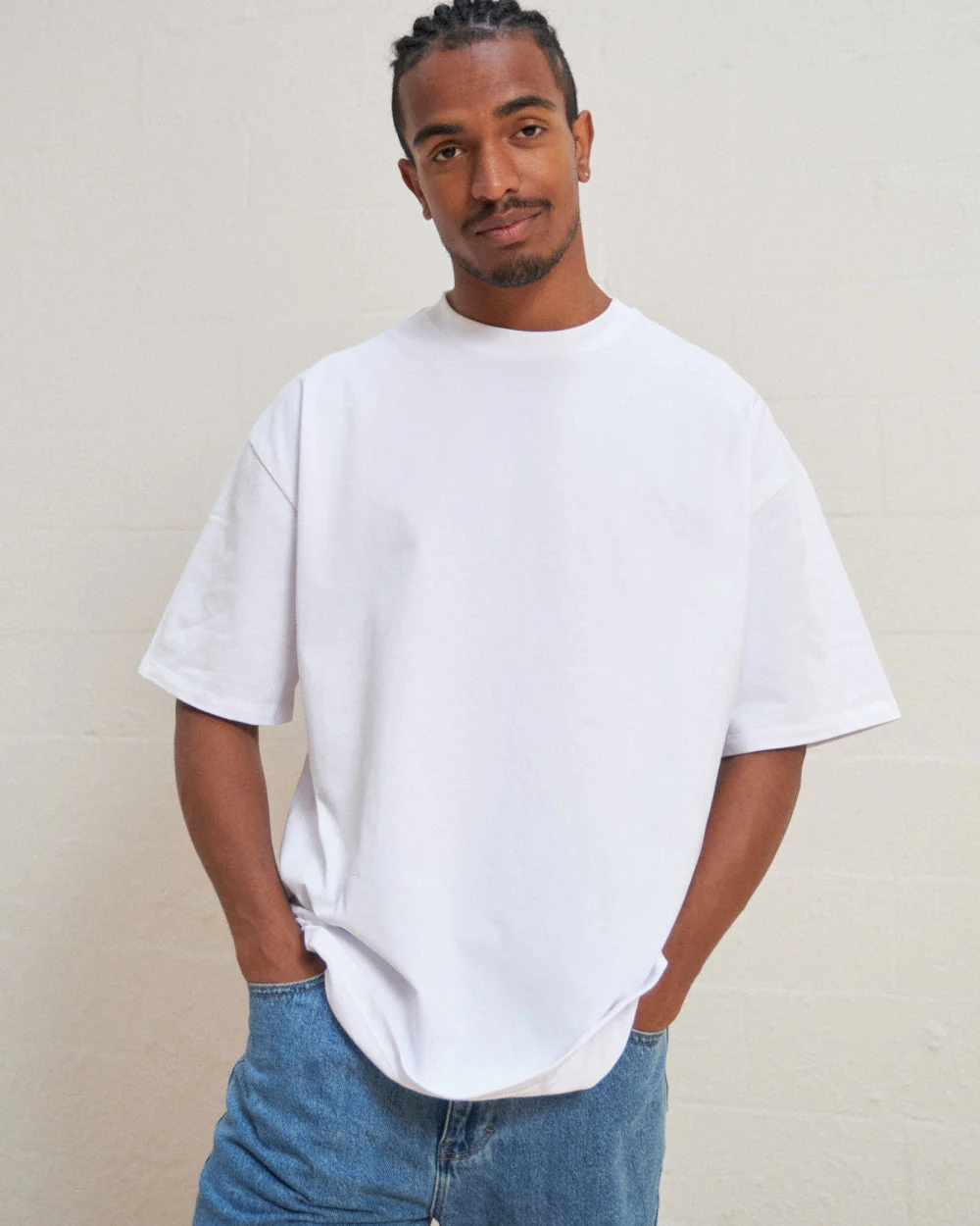 Oversized Tee 4 Pack: Black, White, Lilac, Powder Blue - Image 4