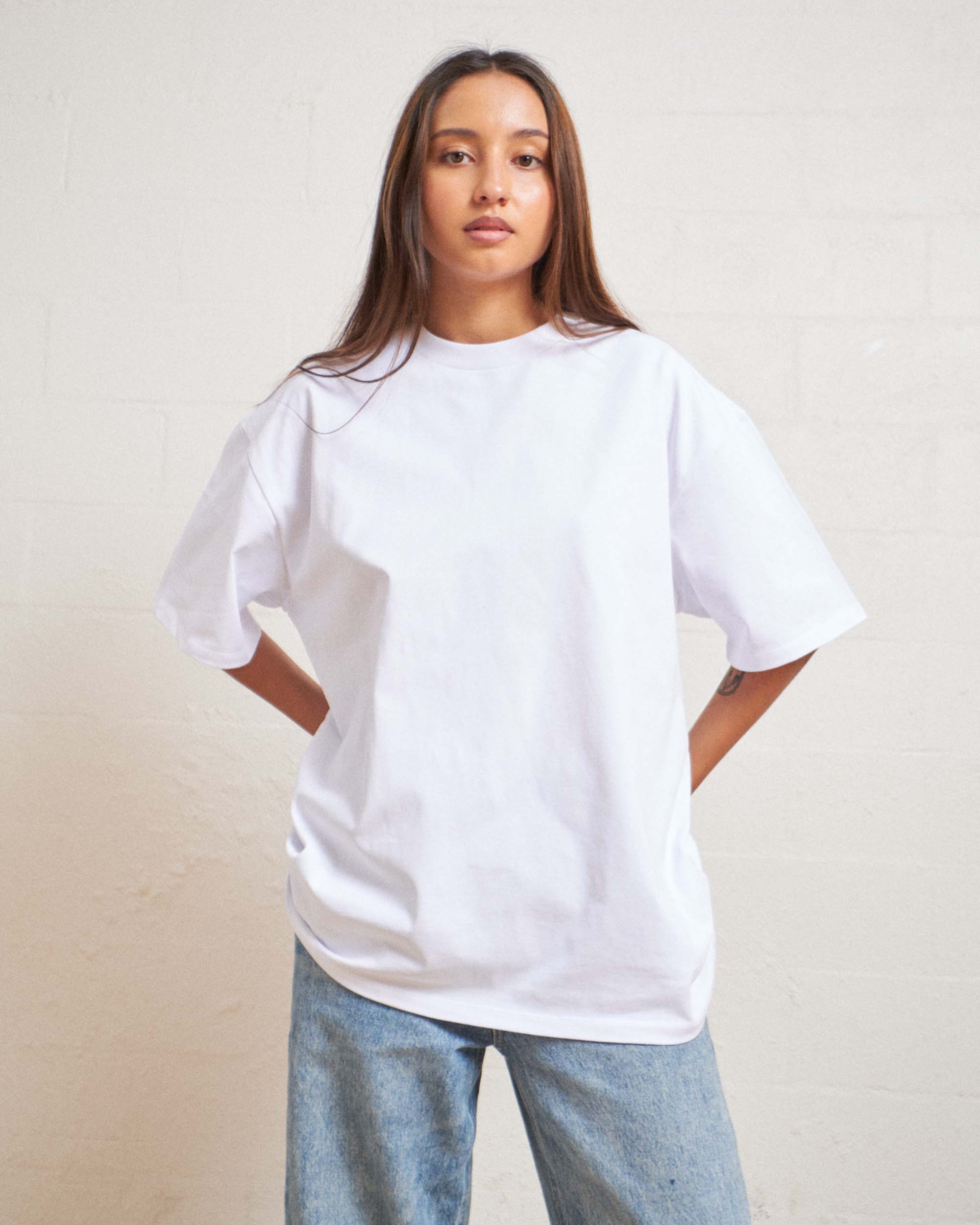 Oversized Tee 5 Pack: White - Image 3