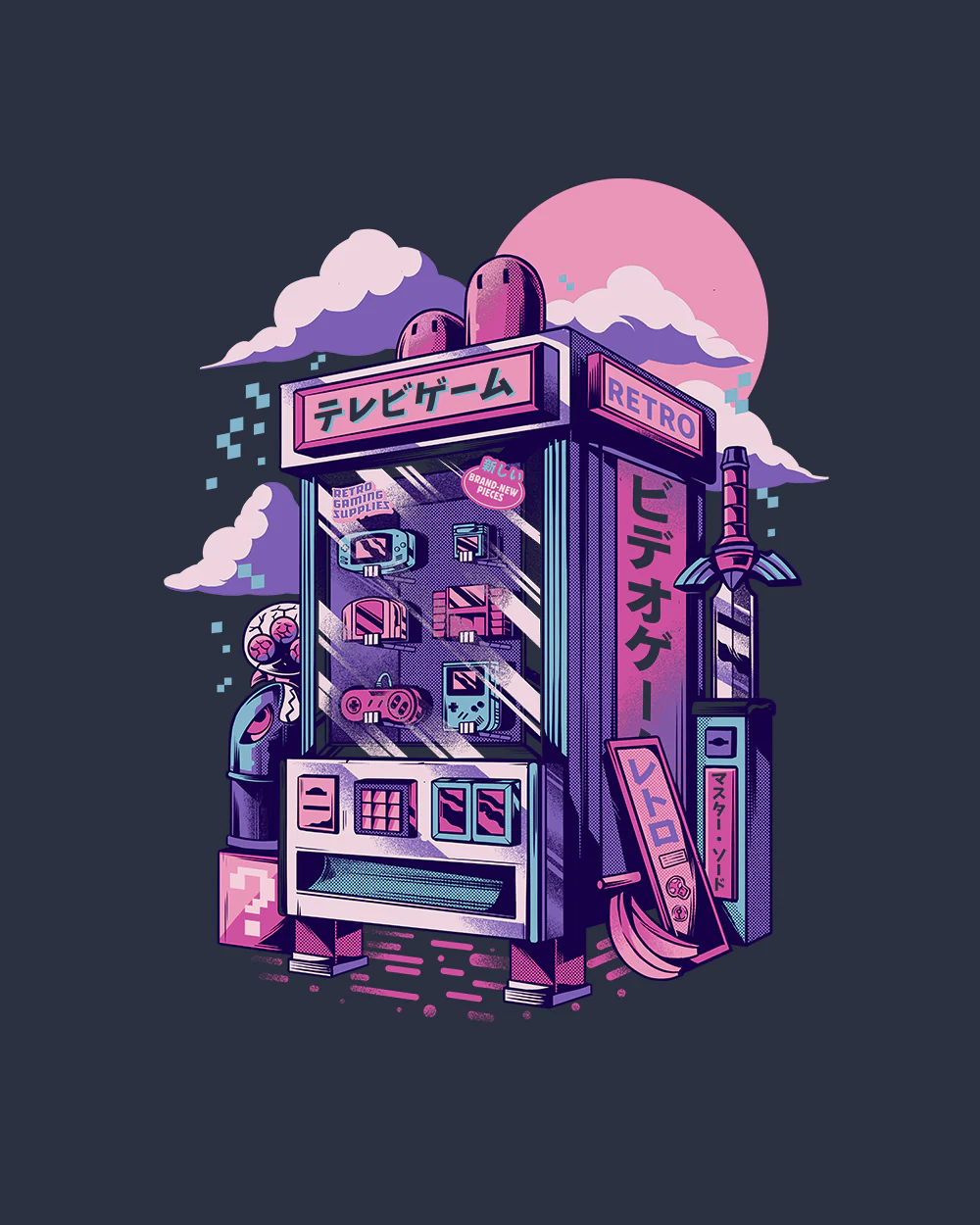 Retro Vending Machine T-Shirt - Image 3