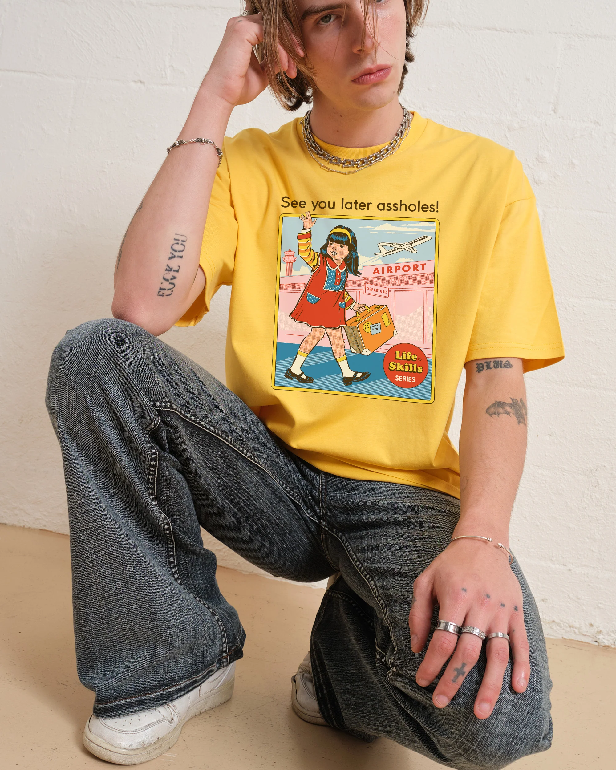 See You Later Assholes T-Shirt - Image 5