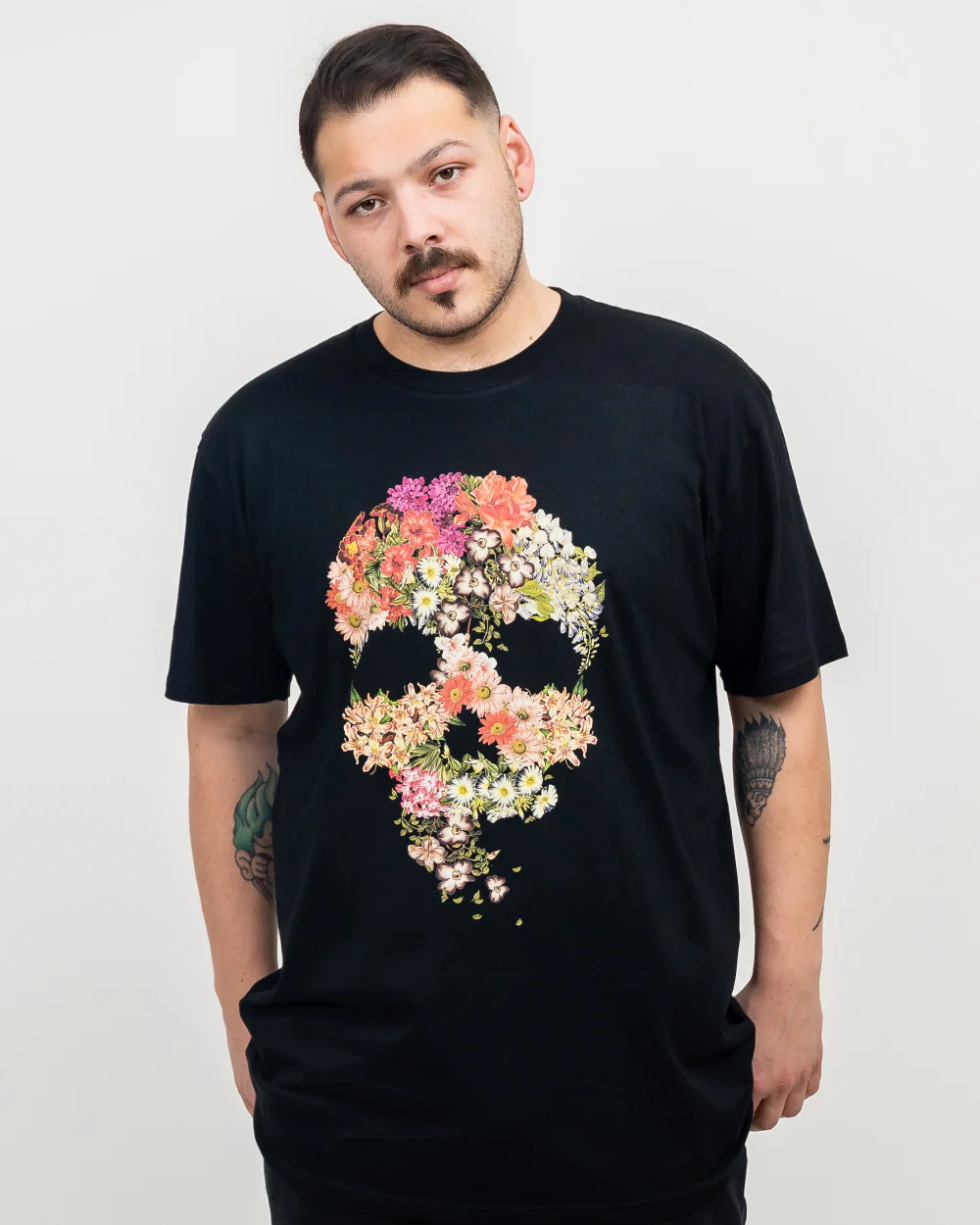 Skull Floral Decay T-Shirt - Image 3