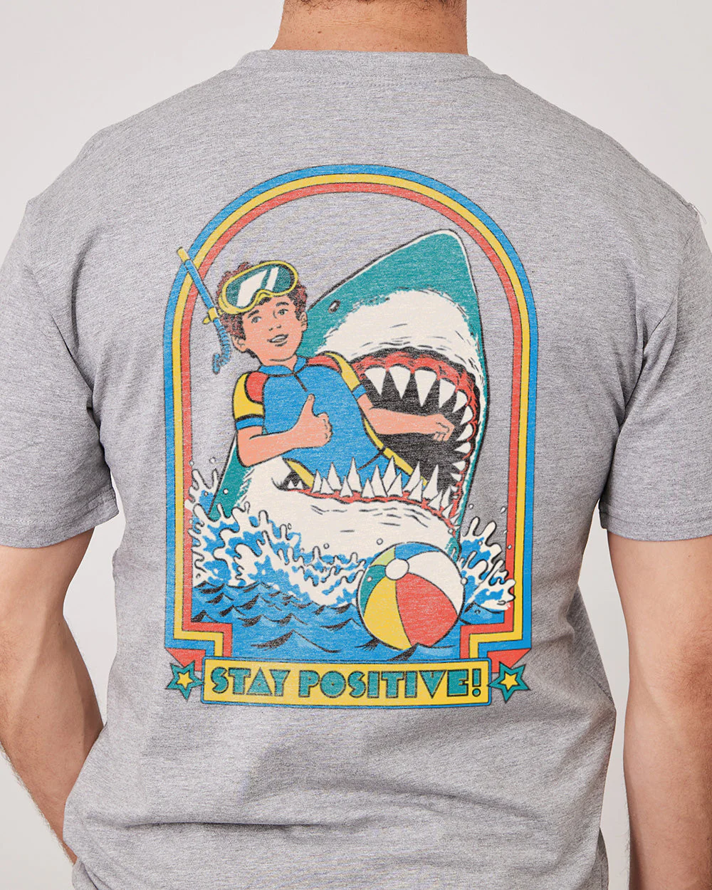 Stay Positive Front and Back T-Shirt - Image 5