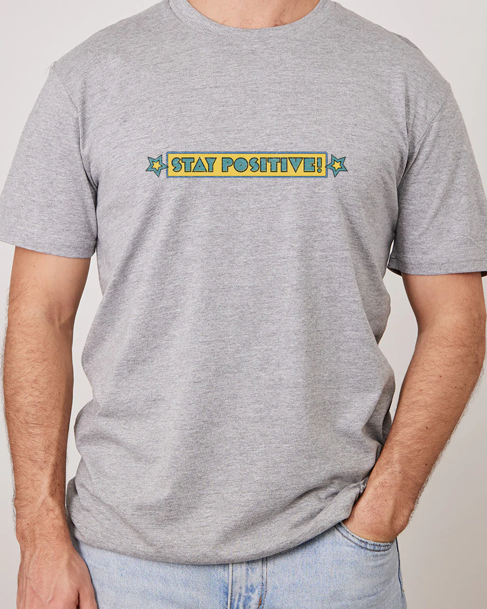 Stay Positive Front and Back T-Shirt - Image 6