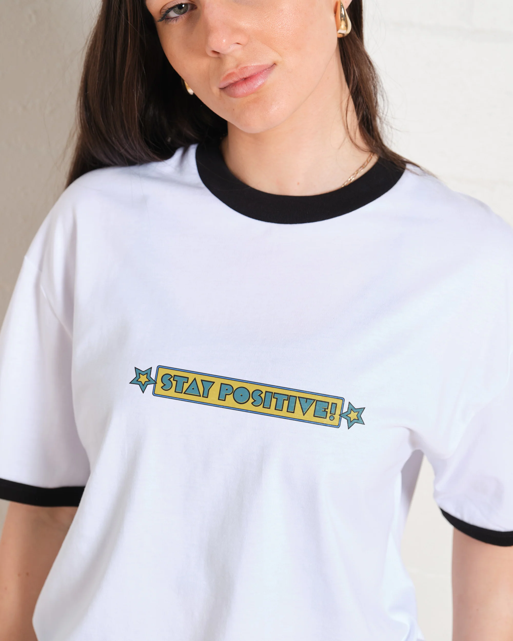 Stay Positive Front and Back T-Shirt - Image 8