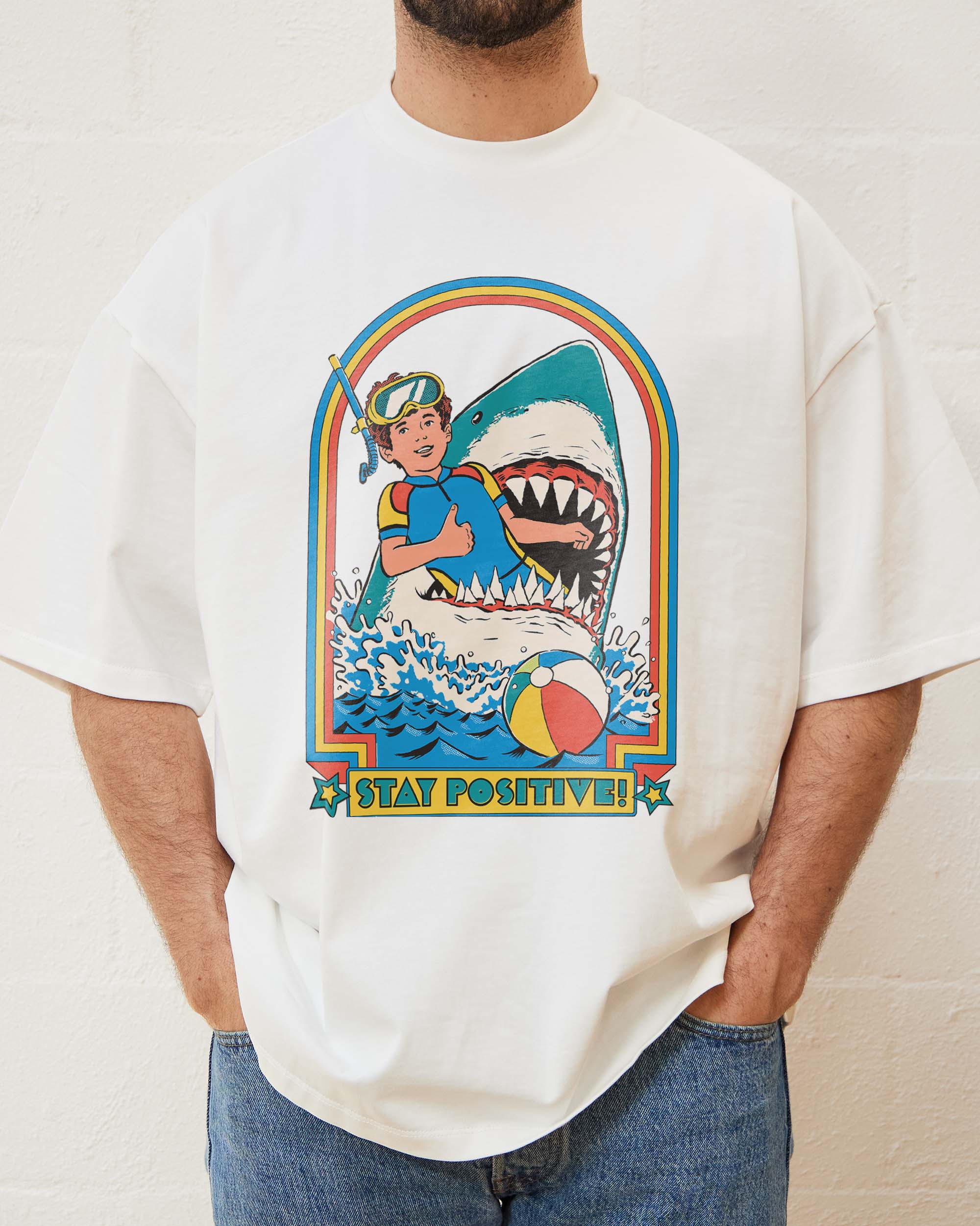 Stay Positive Oversized Tee - Image 3