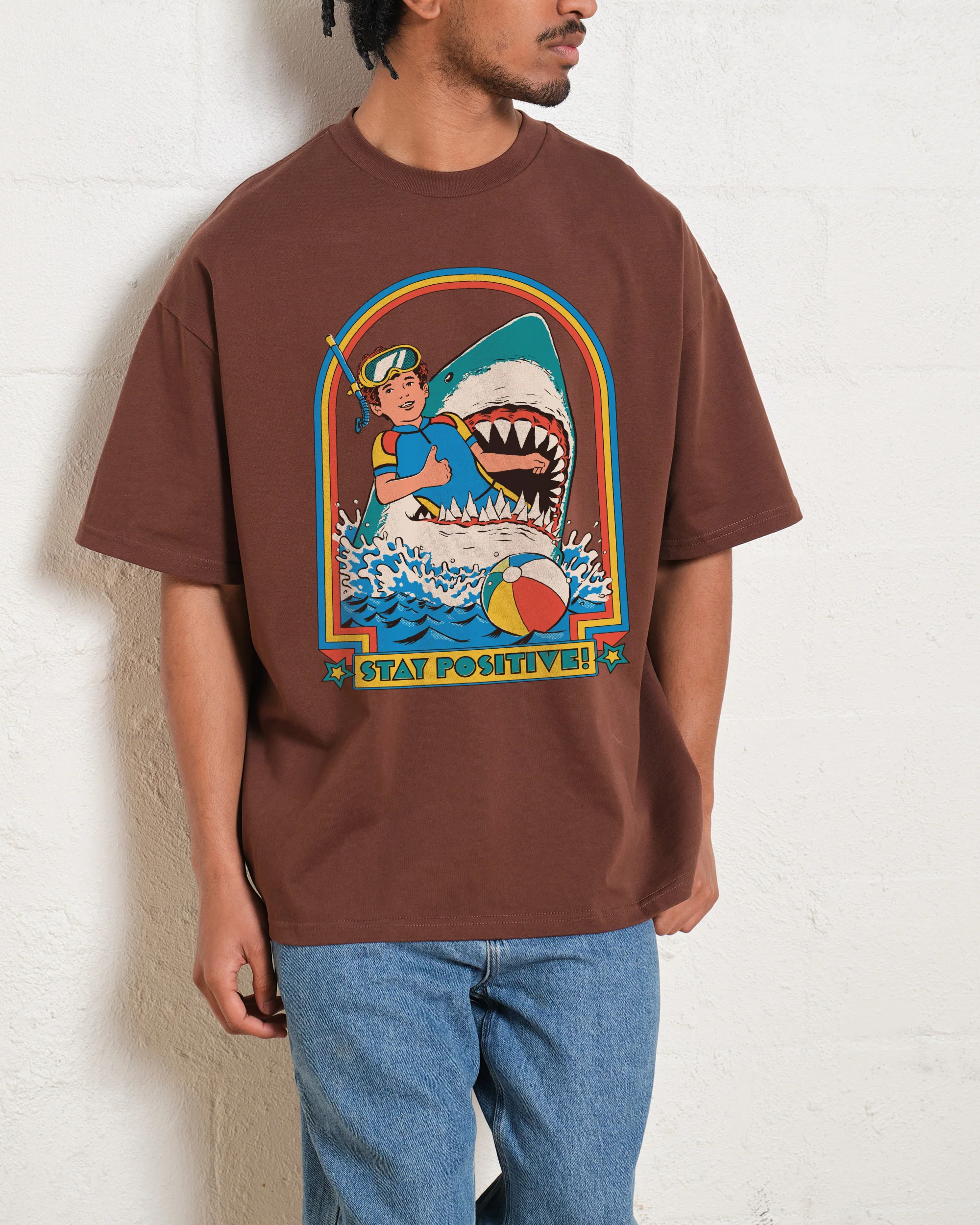 Stay Positive Oversized Tee - Image 5