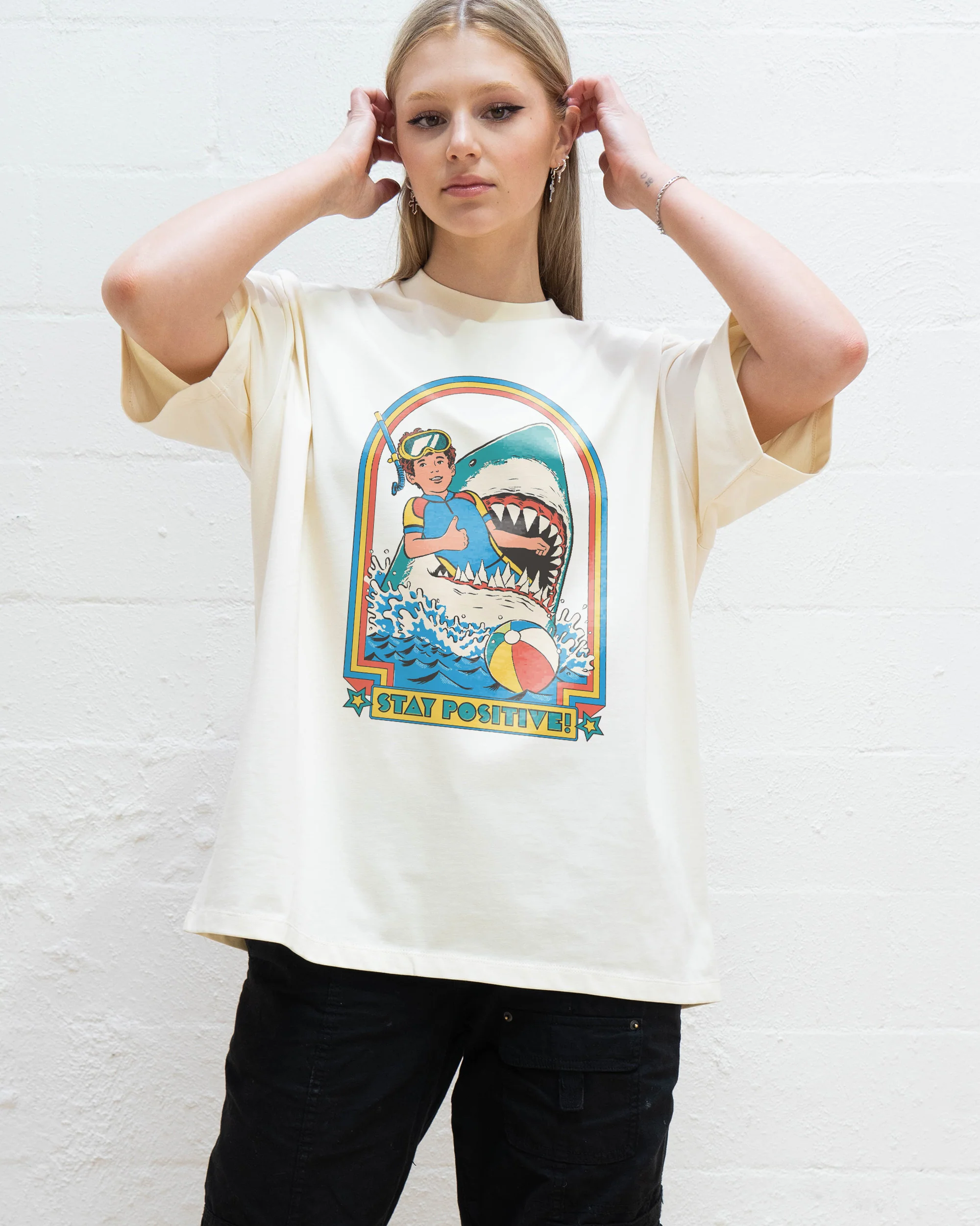 Stay Positive Oversized Tee - Image 7