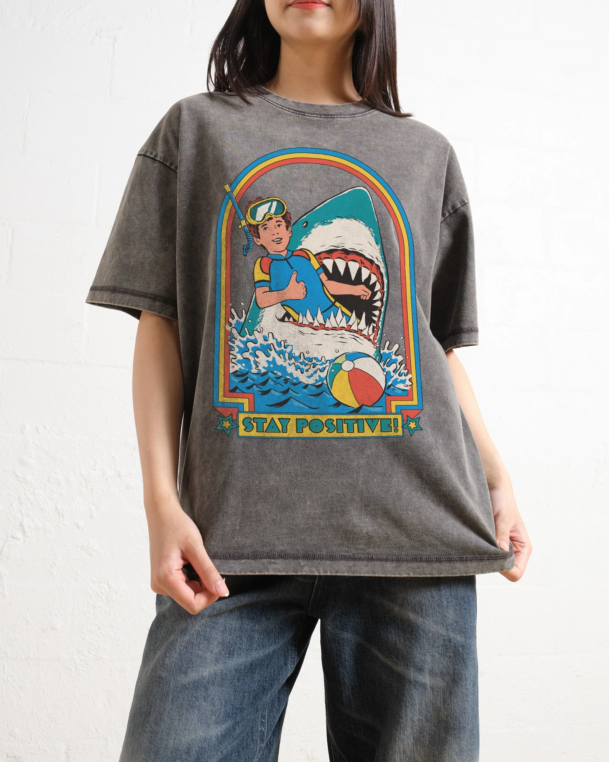 Stay Positive Oversized Tee - Image 9