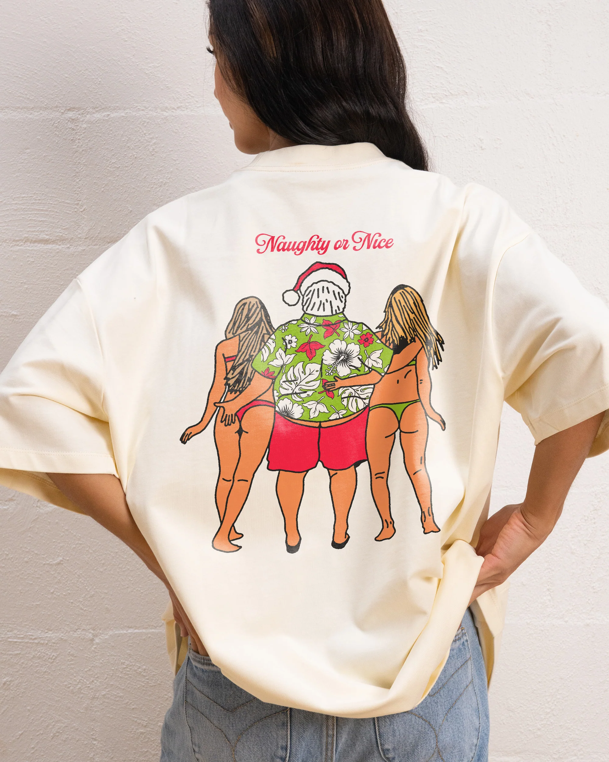 Summer With Santa Oversized Tee - Image 3