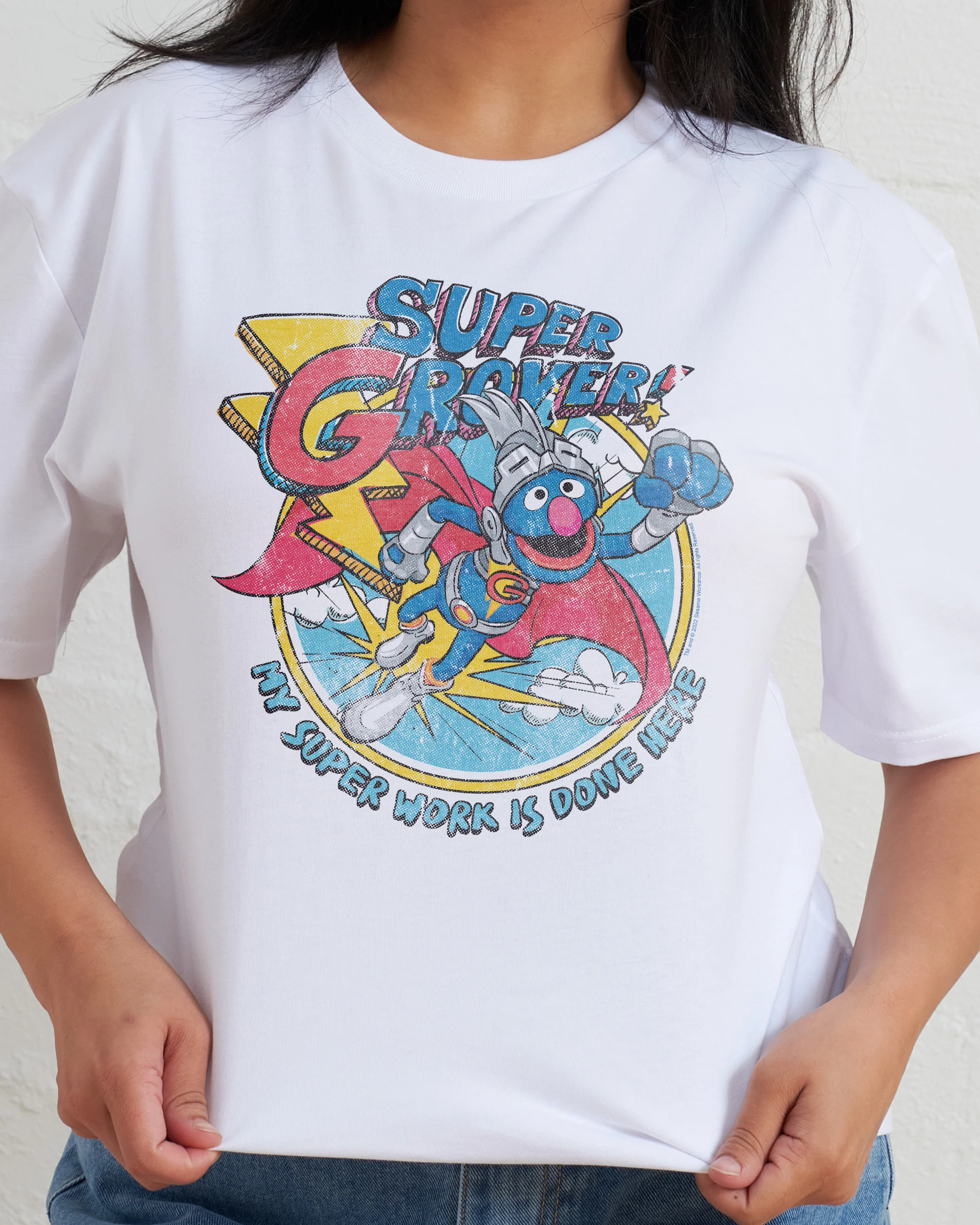 Super Grover Vintage T-Shirt - Image 3
