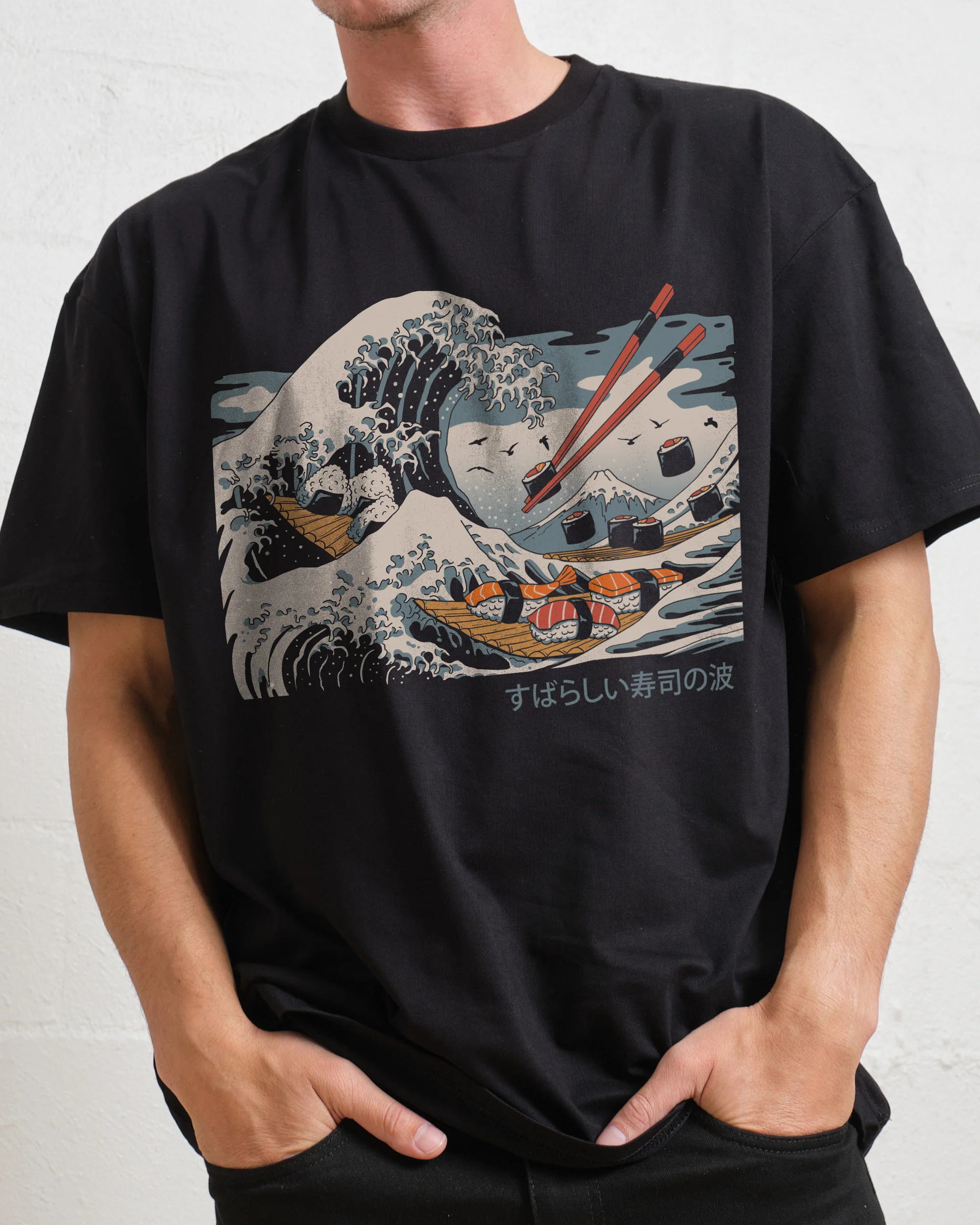 The Great Sushi Wave T-Shirt - Image 3