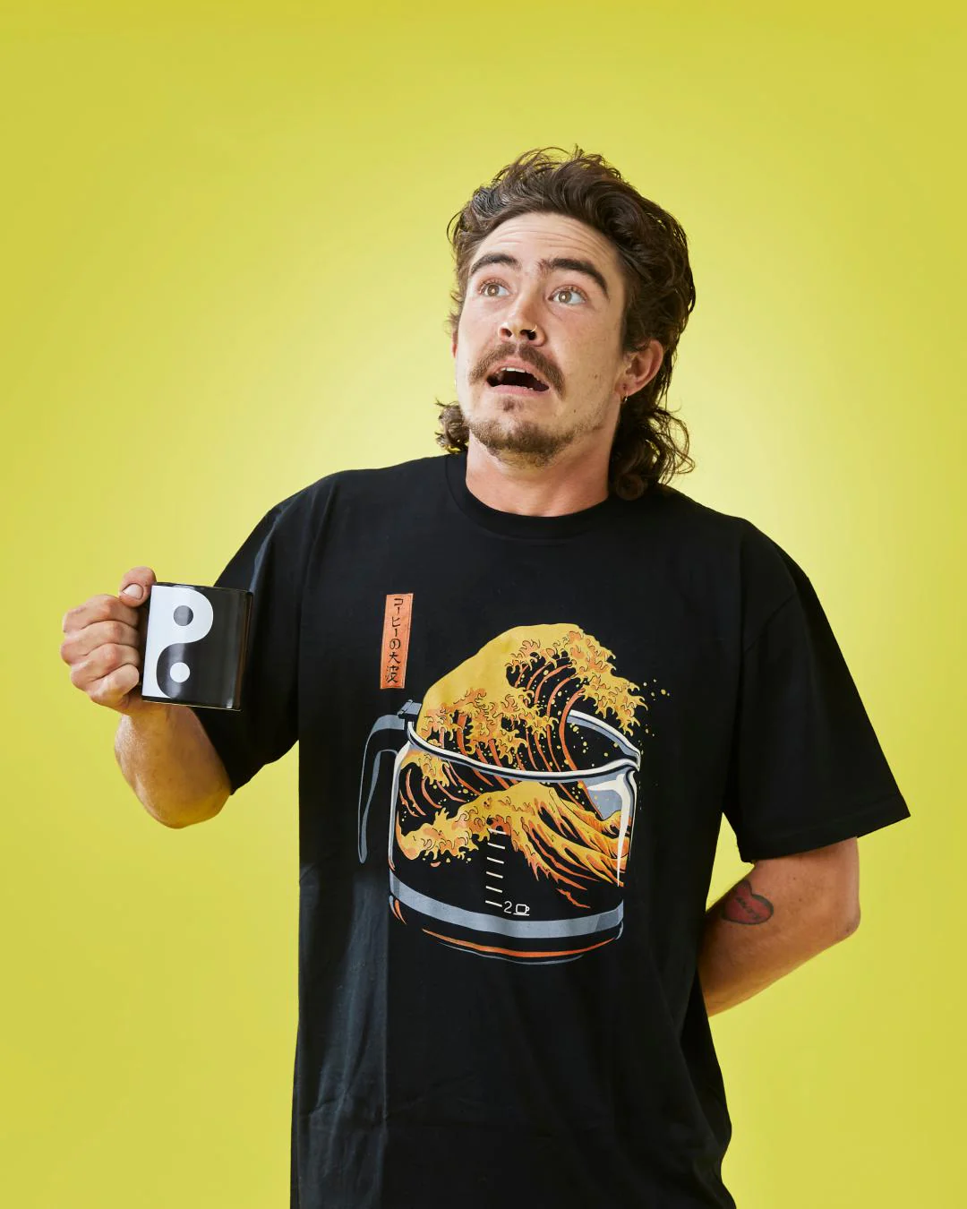 The Great Wave of Coffee T-Shirt - Image 6