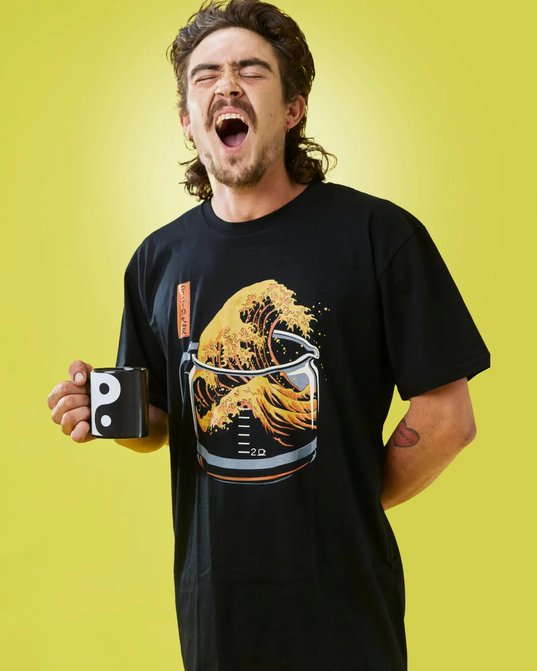 The Great Wave of Coffee T-Shirt - Image 7