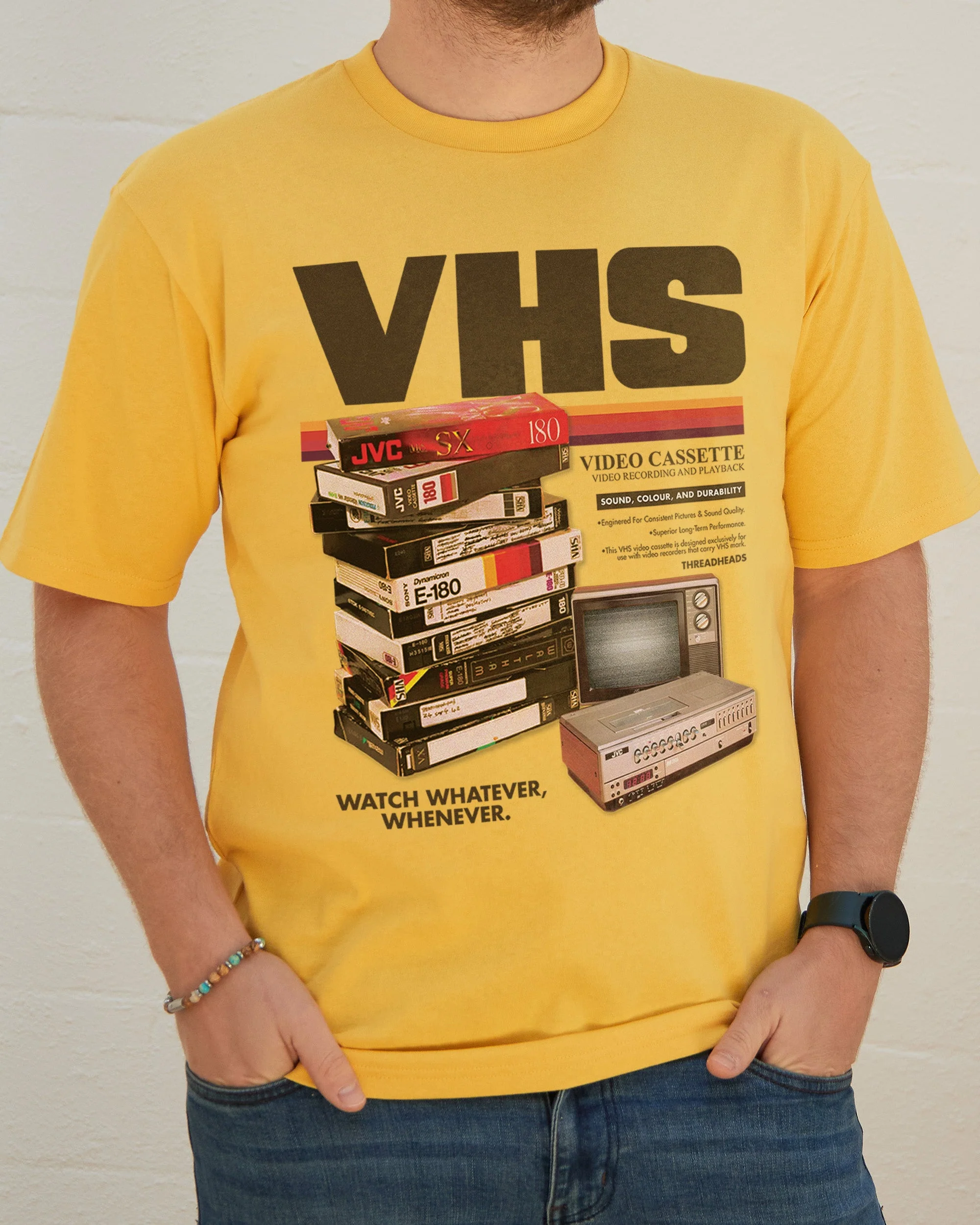 Vintage VHS Tapes T-Shirt - Image 5