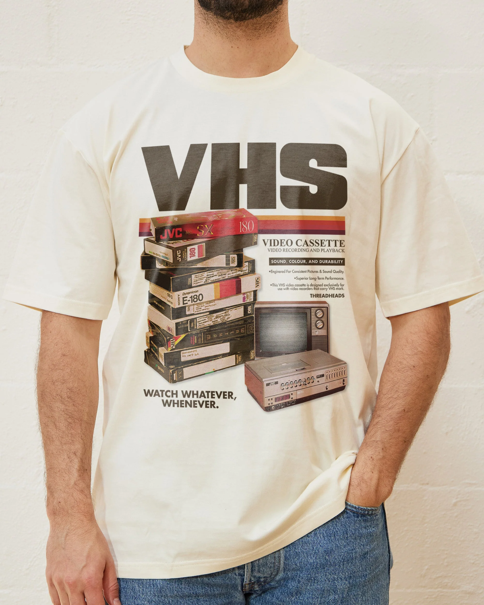 Vintage VHS Tapes T-Shirt - Image 6