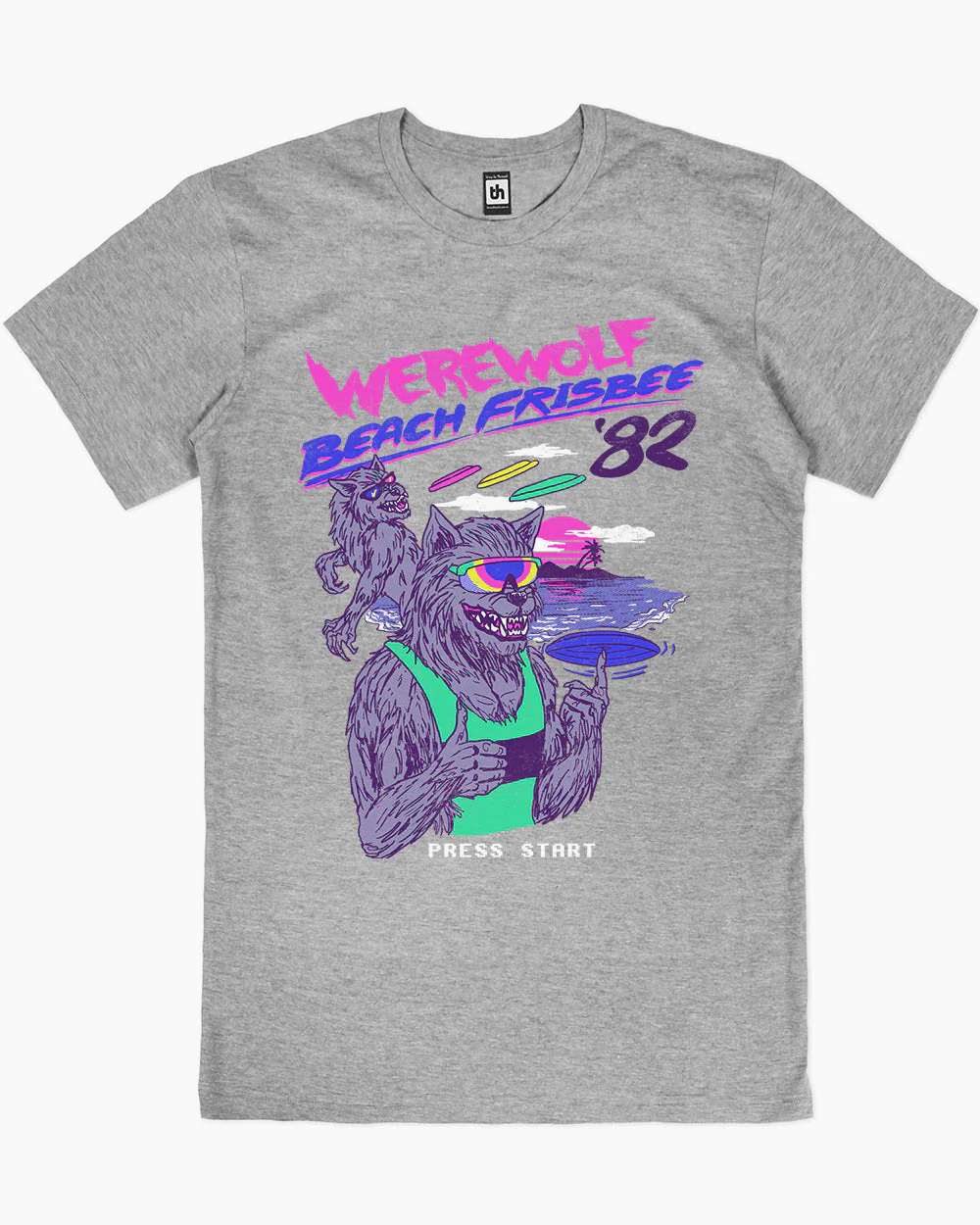 Werewolf Beach Frisbee T-Shirt - Image 4